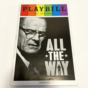All The Way Pride Broadway Playbill Bryan Cranston New York Theatre NYC